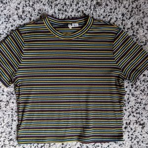 Tilly's Striped Mock Neck Shirt